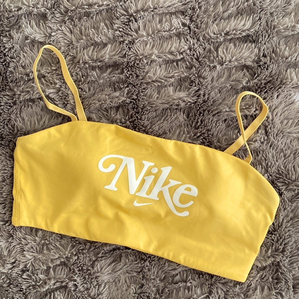 Nike Yellow Logo Bralette